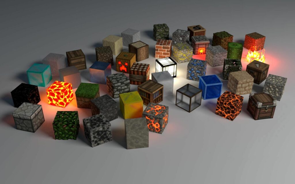 Dynamic Cube Textures Wallpaper - Stone, Wood, Lava & Metal