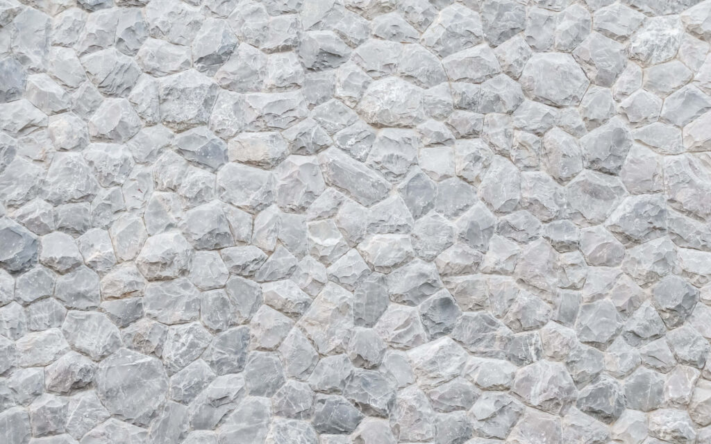 Rustic Gray and White Stone Wall Wallpaper Background Texture