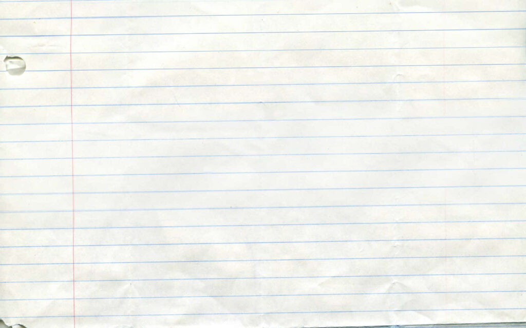 Textured Horizontal Notebook Paper Wallpaper with Blue Lines & Red Margin