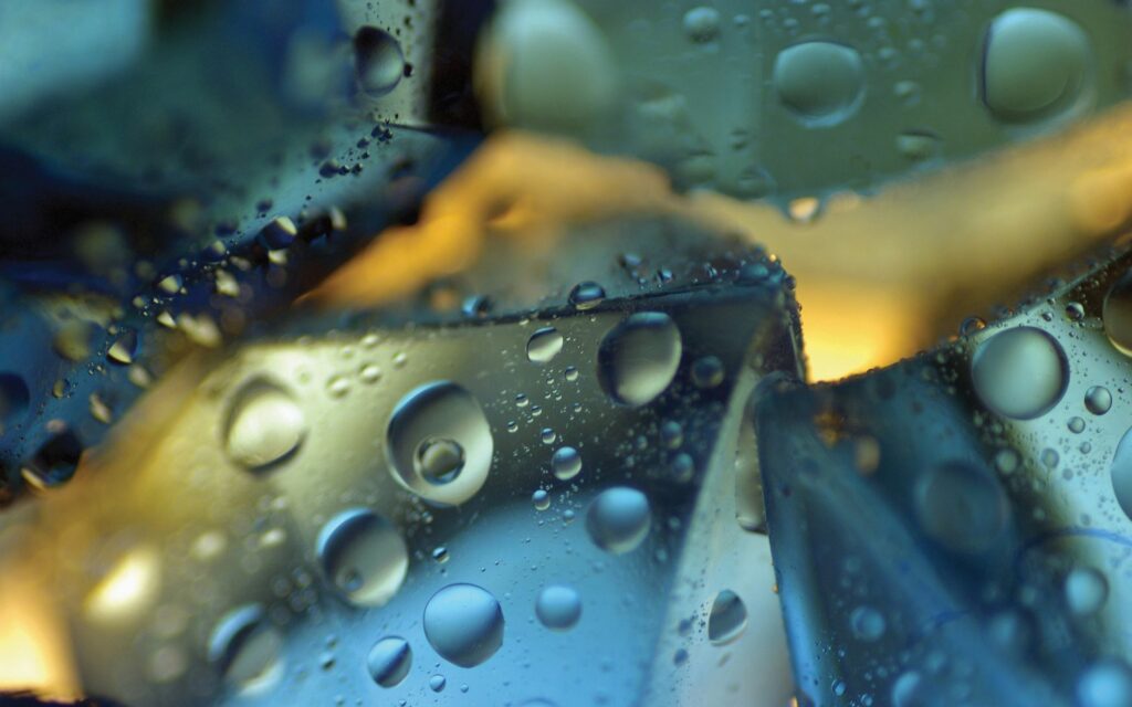 Textured Ice Wallpaper Background with Refreshing Blue & Yellow Tones
