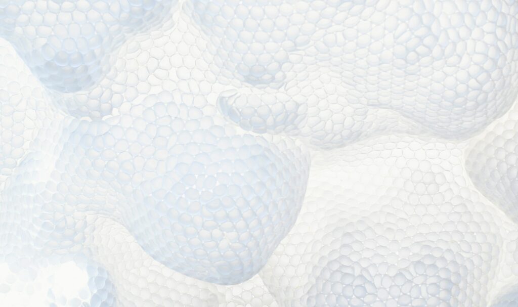 Textured Macro White Bubbles Wallpaper Background - Intricate Design