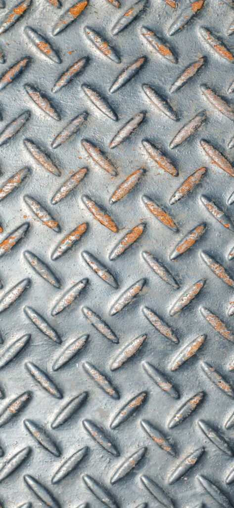 Textured Diamond Plate Metal Wallpaper - Rugged Industrial Aesthetic