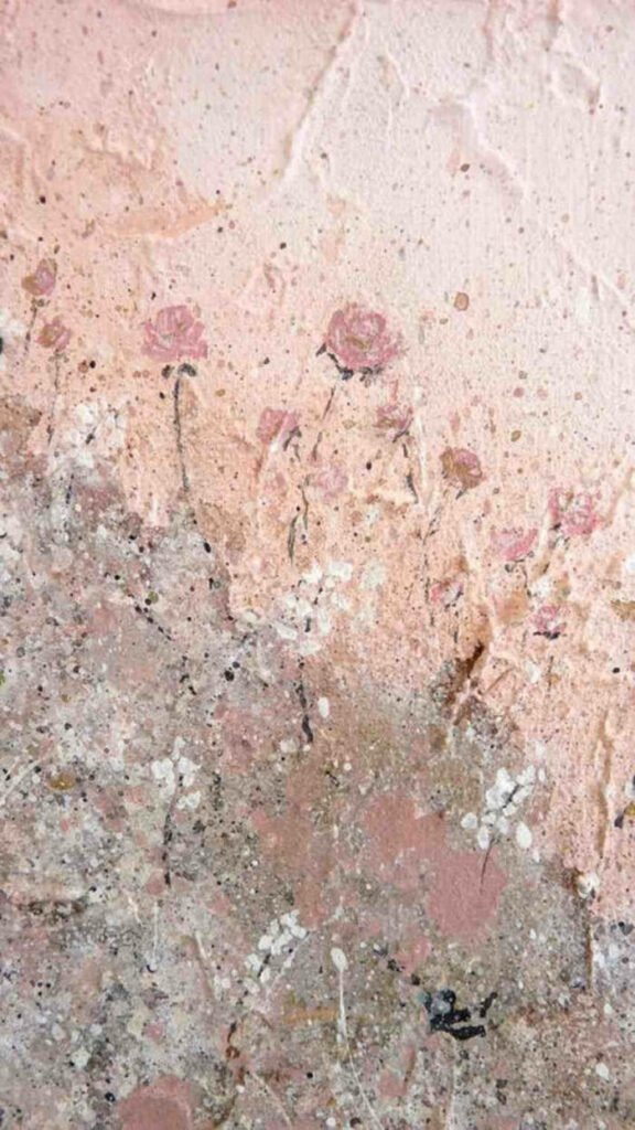 Textured Peach Rose Wallpaper: Rustic & Romantic Aesthetic Background