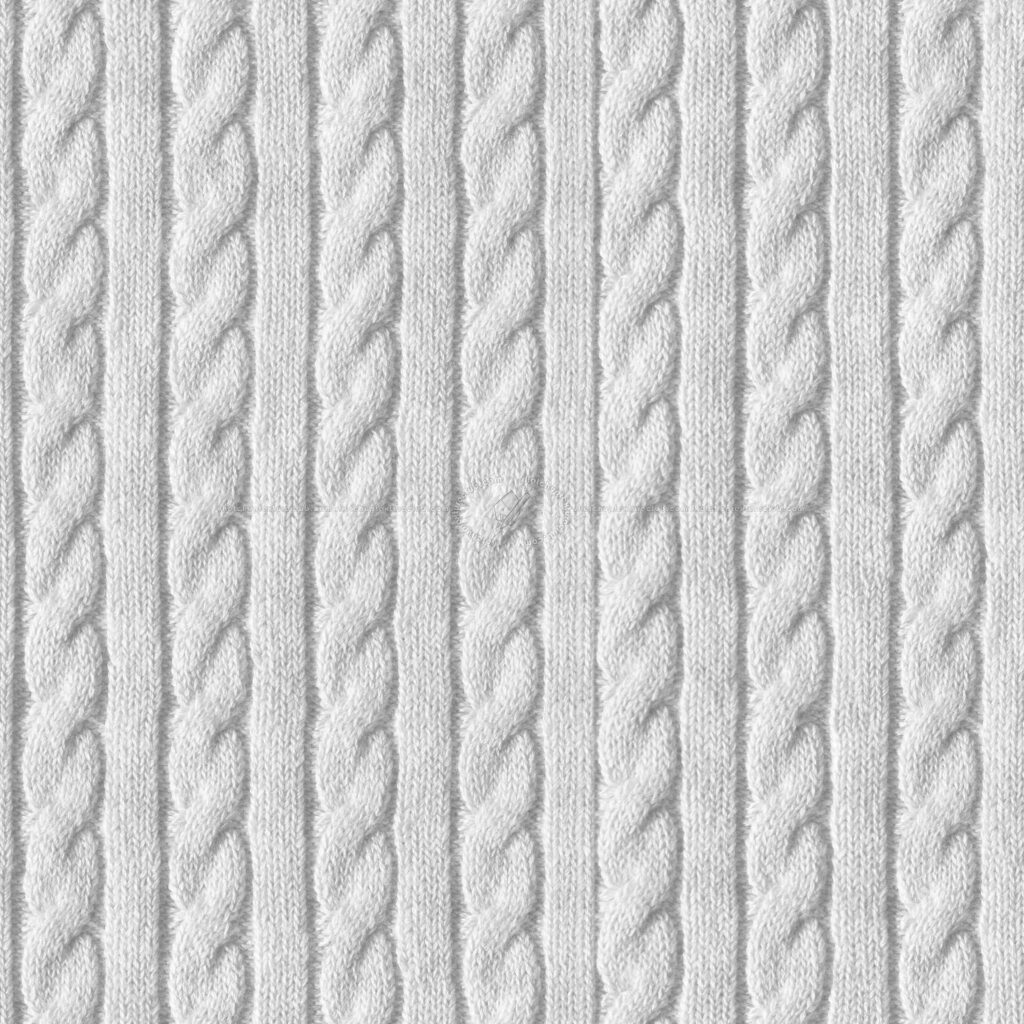 Cozy White Braided Cable Knitting Pattern Wallpaper Background