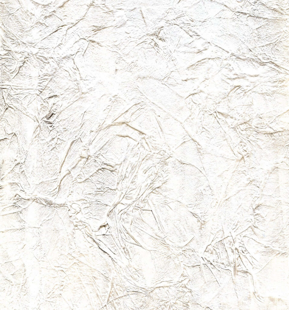 Textured White Plaster Wallpaper with Intricate Creases - Background
