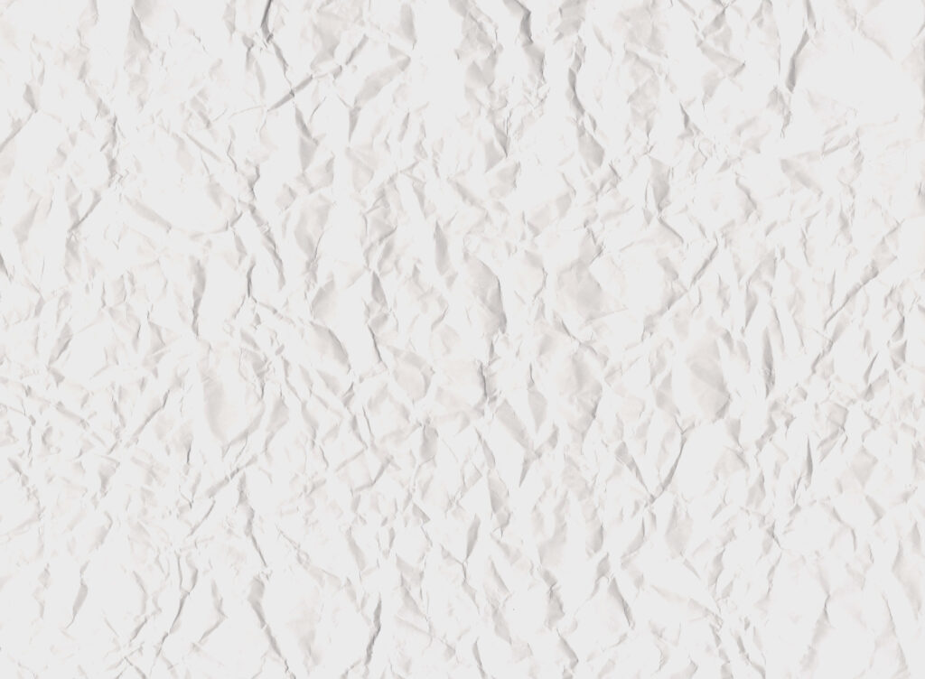 Textured White Crumpled Vintage Paper Wallpaper Background for Design