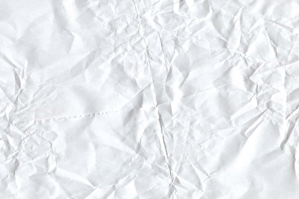 Textured White Wallpaper with Crumpled Paper Design - Natural Background