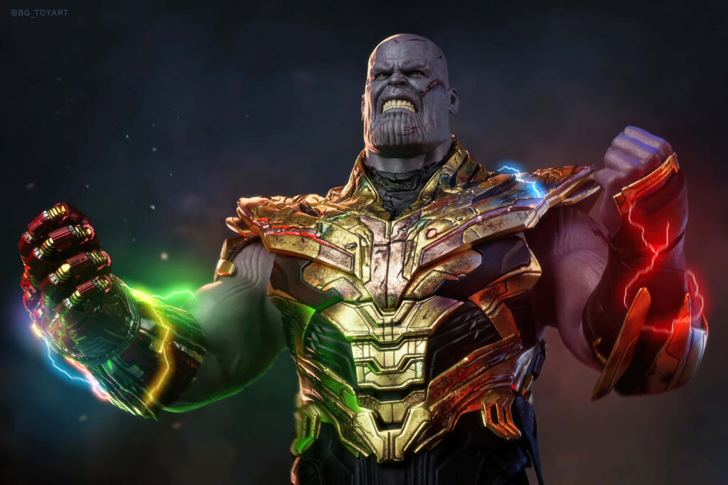 Thanos 4K Digital Wallpaper: Powerful Marvel Character Design