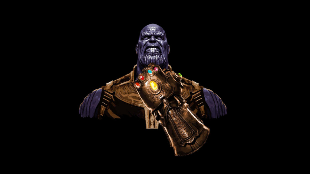 Thanos 4K Wallpaper: Iconic Marvel Scene with Infinity Gauntlet