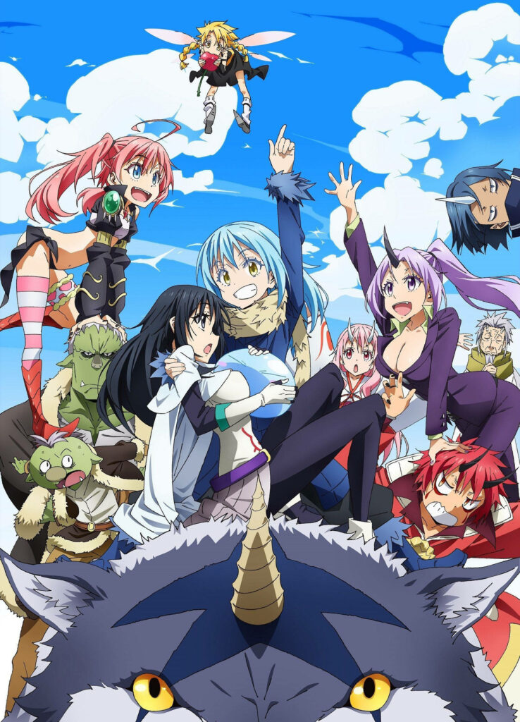 That Time I Got Reincarnated as a Slime wallpaper with Rimuru Tempest and friends outdoors