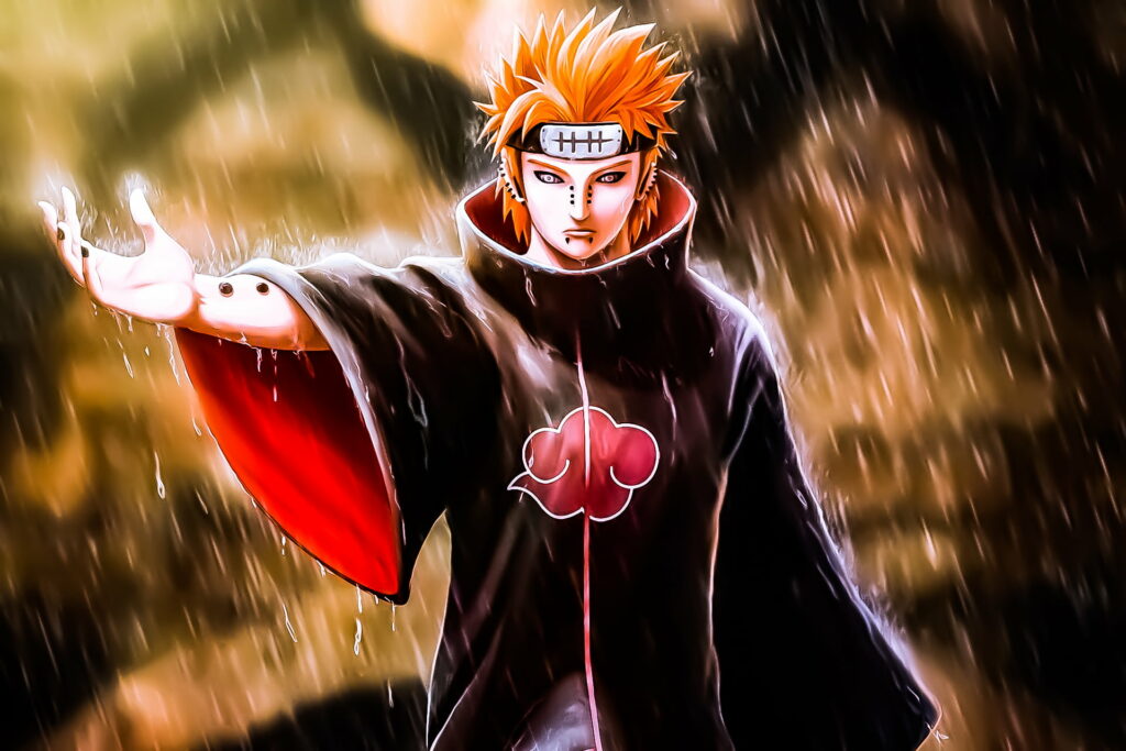 Enduring the Agony: Immersive Naruto Shippuden HD Wallpaper