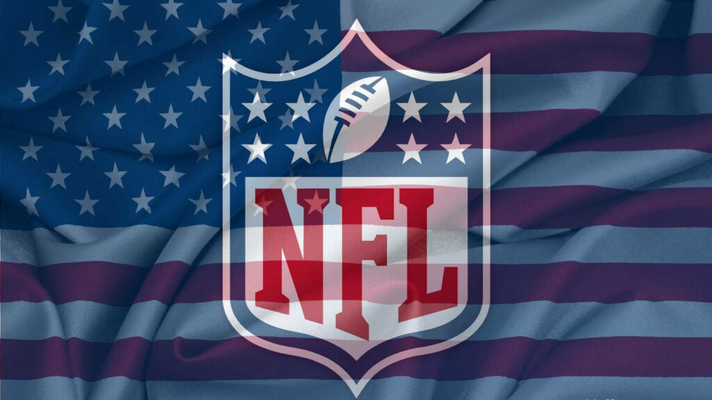 NFL's American Pride: A Spectacular Cool Football Background Image Wallpaper