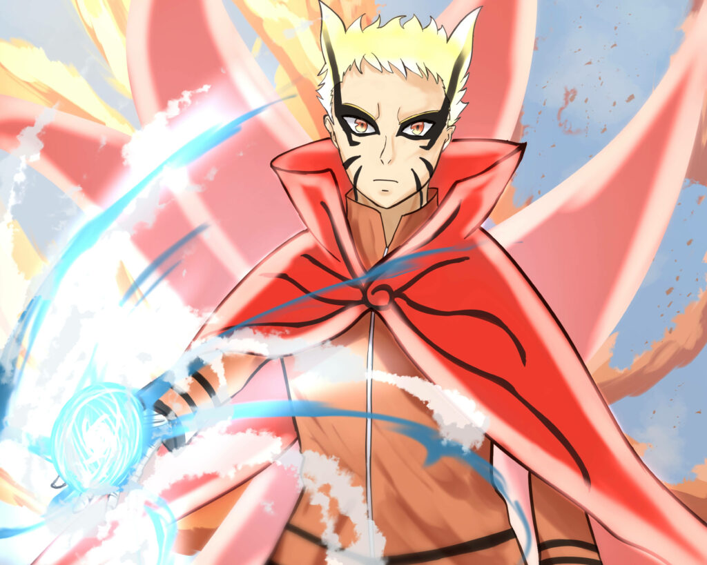 Naruto Baryon Mode: Unleashing the Rasengan's Serenity Wallpaper