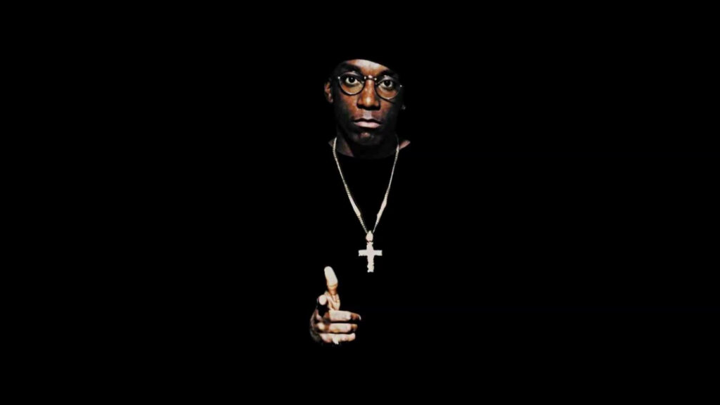Big L's Sleek and Menacing Attire: Embracing the Gangster Aesthetic for The Big Picture Album Wallpaper
