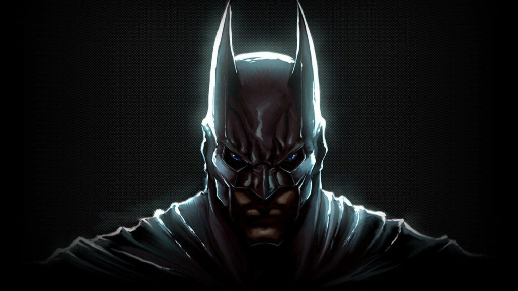 The Enigmatic Batman Emerges Amidst Shadows and Illumination Wallpaper