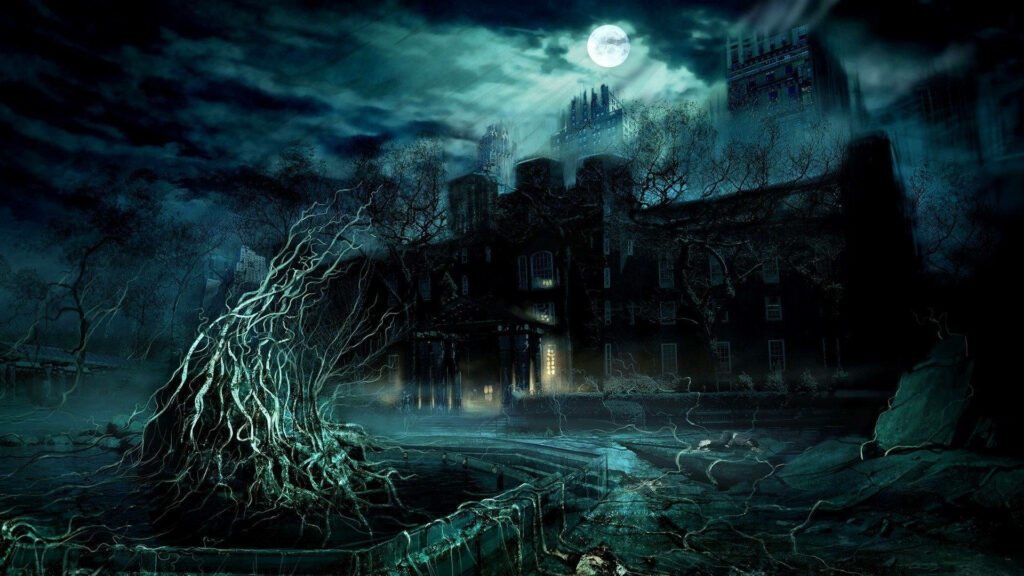 The Abandoned Asylum: Full Screen HD Wallpaper for a Thrilling Experience