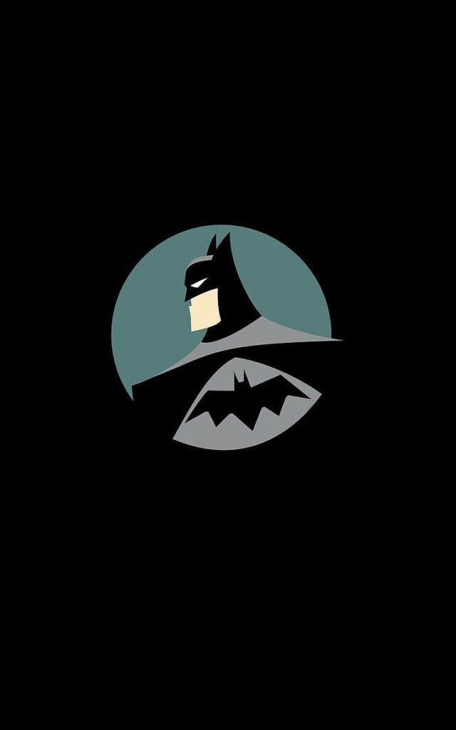 The Dark Knight's Silhouette: Batman Arkham Knight iPhone Wallpaper