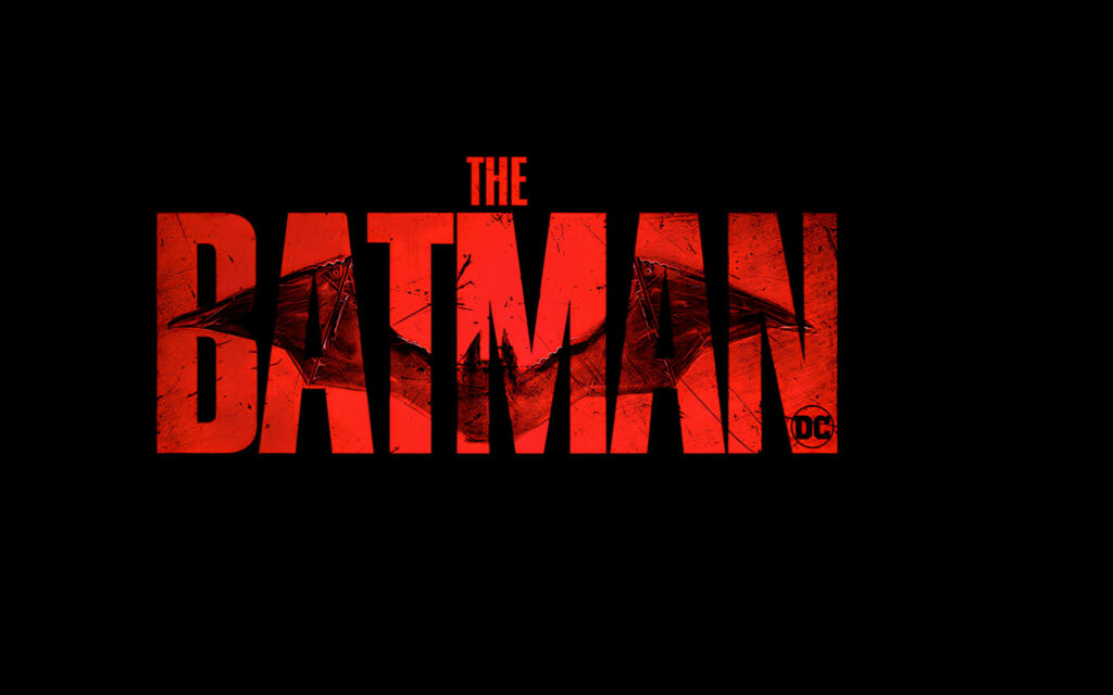 Dynamic Batman Emblem and Striking Word Art: Captivating Black Background for Monitor Screens Wallpaper