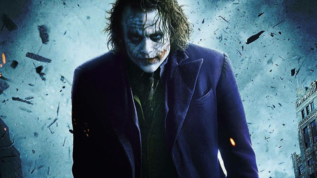 Explosion-Inspired Joker: An Incredible Dark Knight Character Illustration for Dynamic Desktop Wallpaper