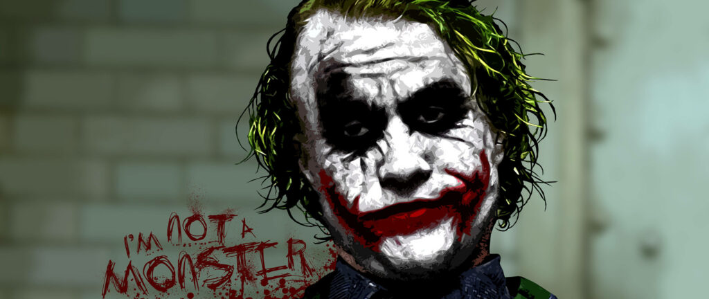 The Sinister Visage of The Joker: Unveiling the Dark Knight Trilogy's Menacing Antagonist in 4K Ultra HD Wallpaper