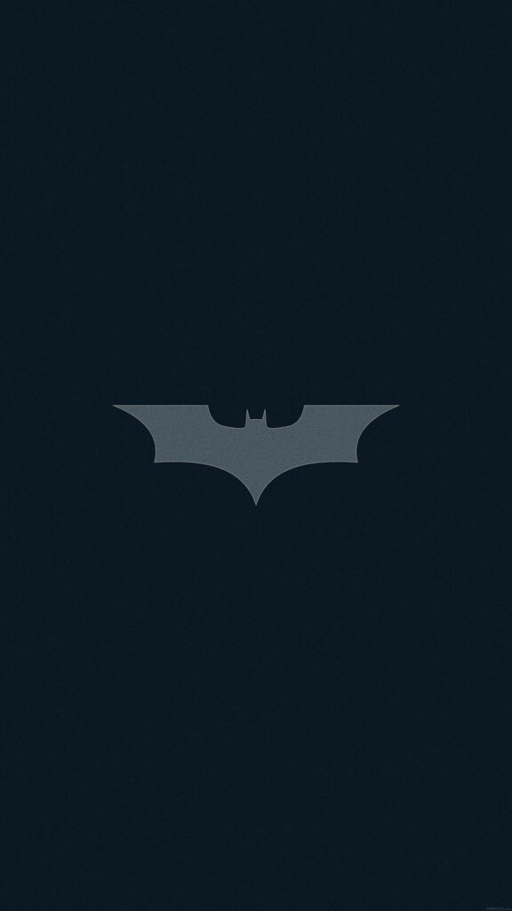Sleek Bat Logo: The Perfect Minimalist Background for Your Batman-Themed iPhone Display Wallpaper