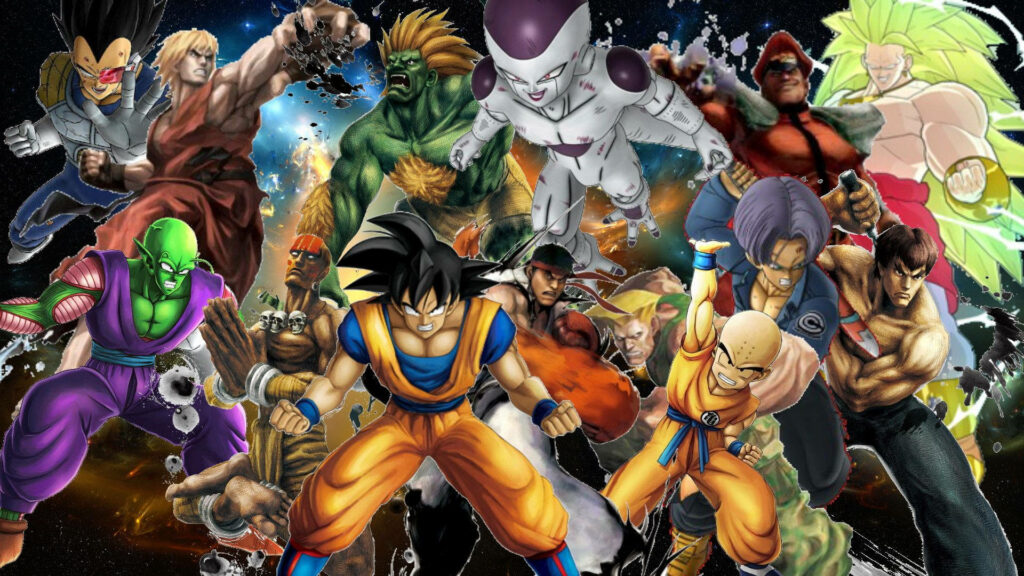 Unleashing the Power: The Dragon Ball Z Heroes Unite in Epic Wallpaper