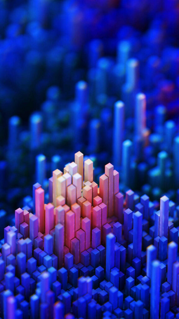 Dual-Toned Block Showcase: Captivating iPhone Background Design Wallpaper