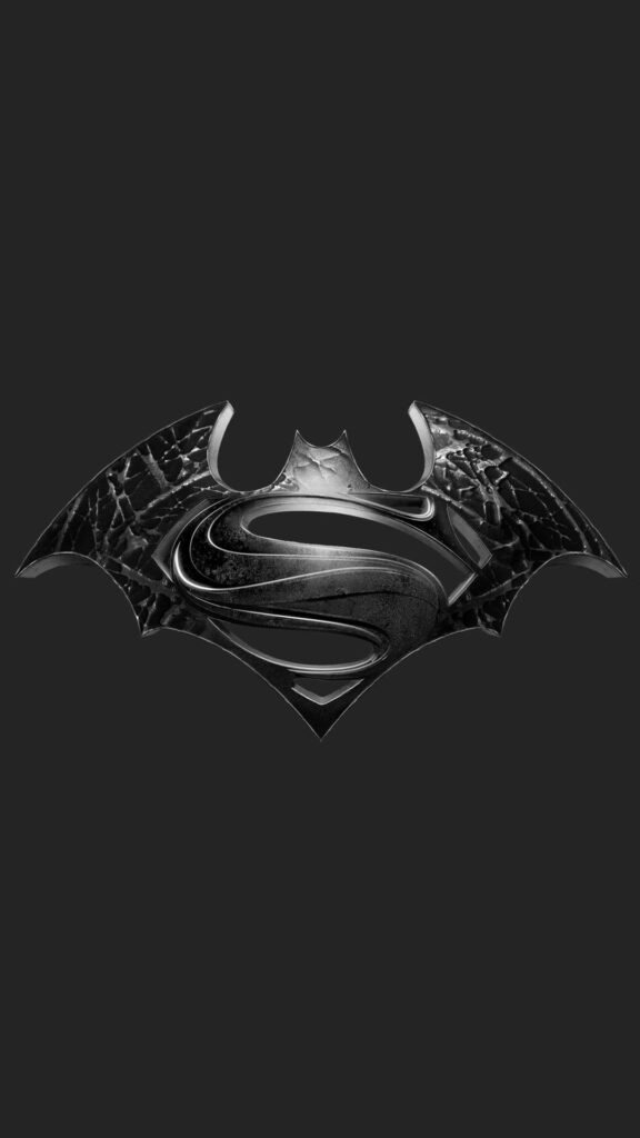 Unite the Heroes: An Epic Batman-Superman iPhone Wallpaper