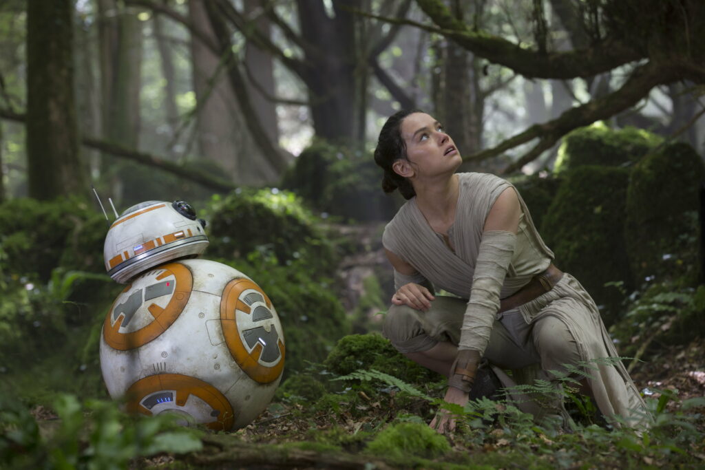 Galactic Duo: Rey and BB-8 Unite in Stunning Star Wars 5K Wallpaper