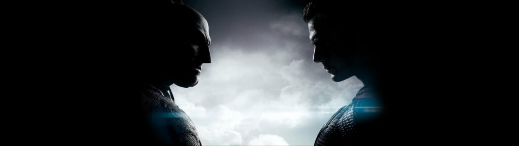 Superheroes Unite: Epic DC Comics Dual Display 4K Wallpaper Background Featuring Batman and Superman