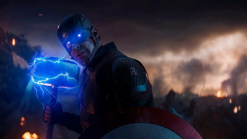 Thor-Inspired Captain America: Embracing His Inner Thunder Wallpaper