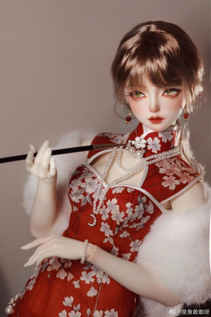 The Enchanting Oriental Barbie: A Fiery East Meets West Fusion Wallpaper