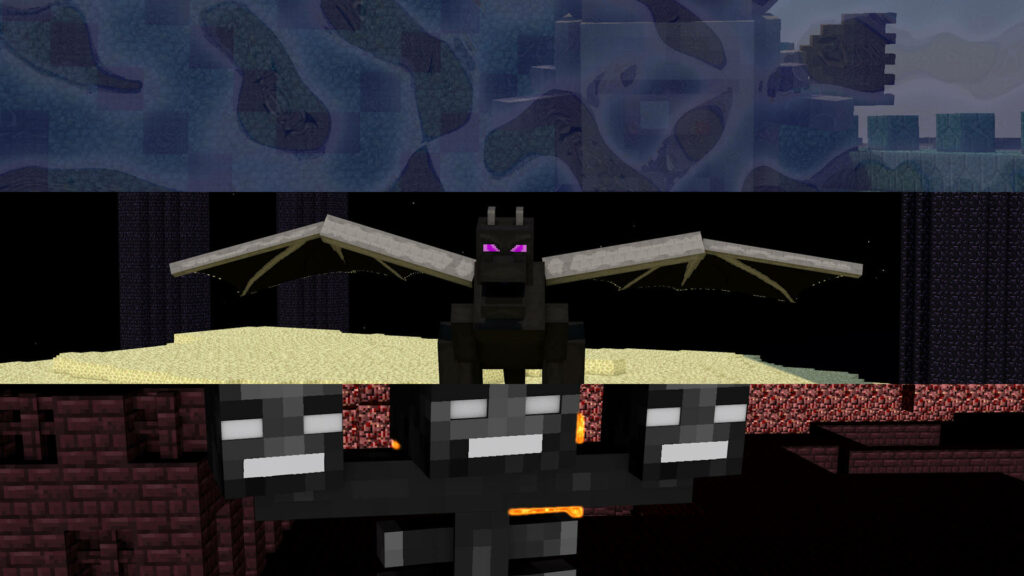 Enigmatic Minecraft Adventure: Cave Dwelling Bat in 4K Resolution Wallpaper