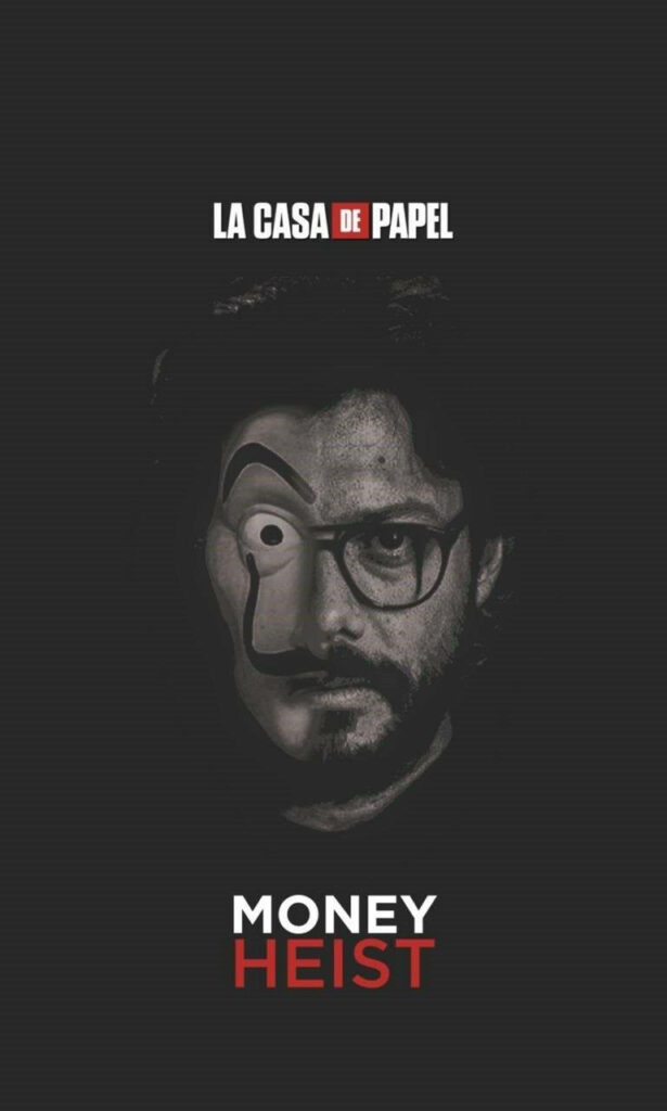 The Enigmatic Mastermind: Money Heist's Professor Concealing Secrets Behind the Dali Mask Wallpaper