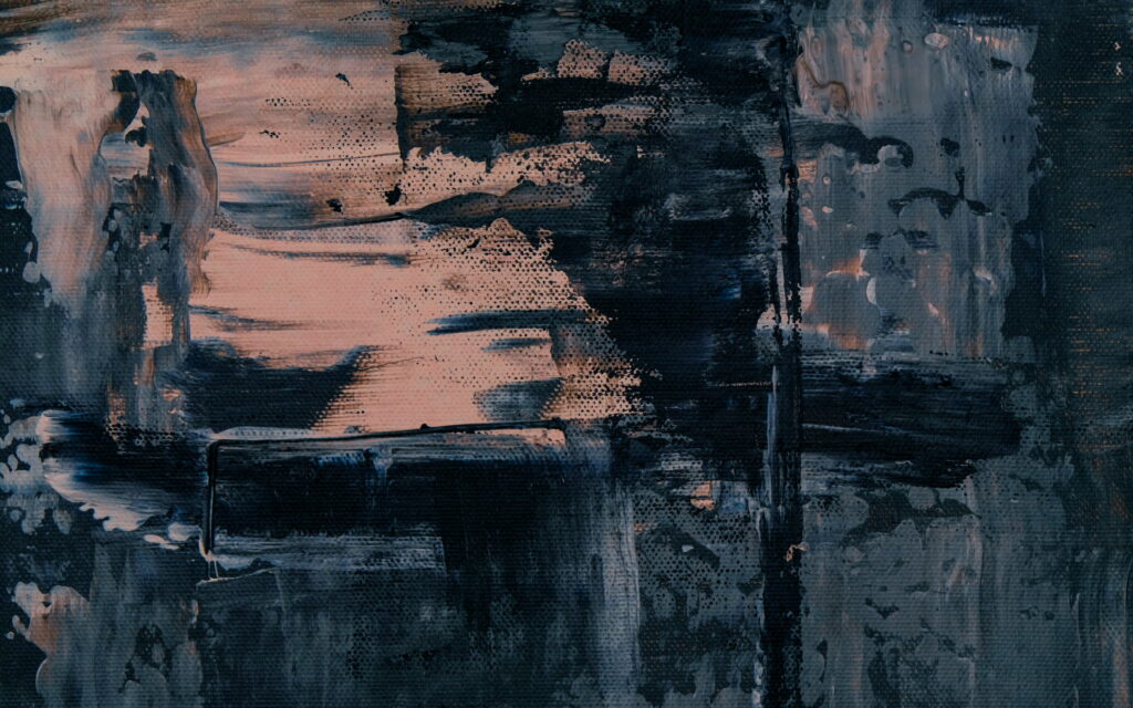 Gritty Artistry: A Dark Grunge Masterpiece on Canvas Wallpaper