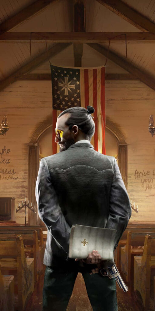 Far Cry 4 Character Wallpaper in American Flag Setting