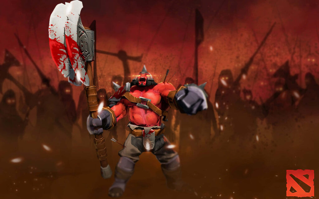 Axe, the Ferocious Dota 2 Warrior, Embodies the Price of Victory Wallpaper