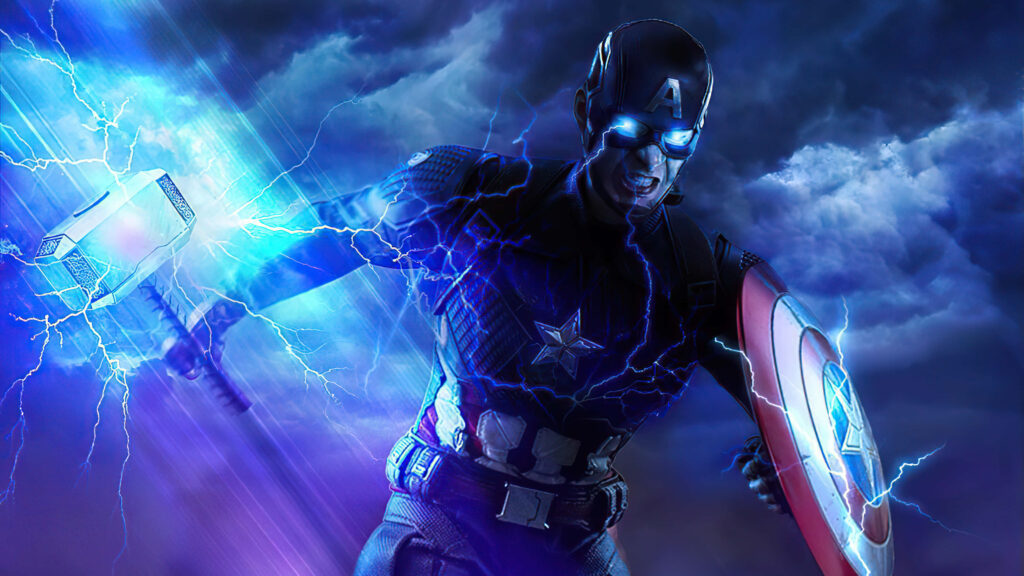 4K Showcase: The Legendary Captain America Strikes Back in This Iconic Poster Wallpaper