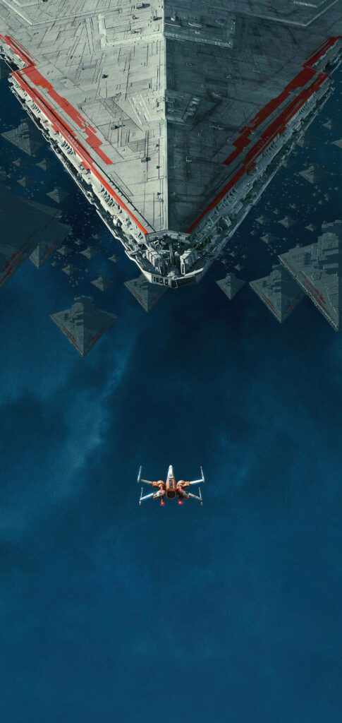 Rey Skywalker harnesses the Force in a captivating Star Wars backdrop Wallpaper