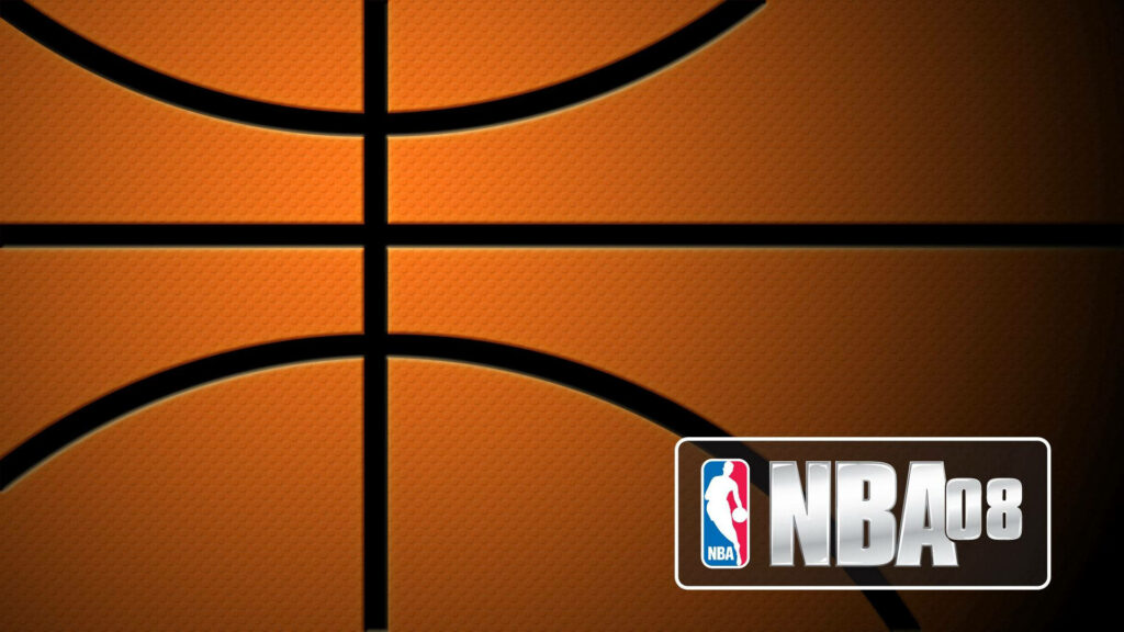 Sleek NBA basketball wallpaper with textured design and logo