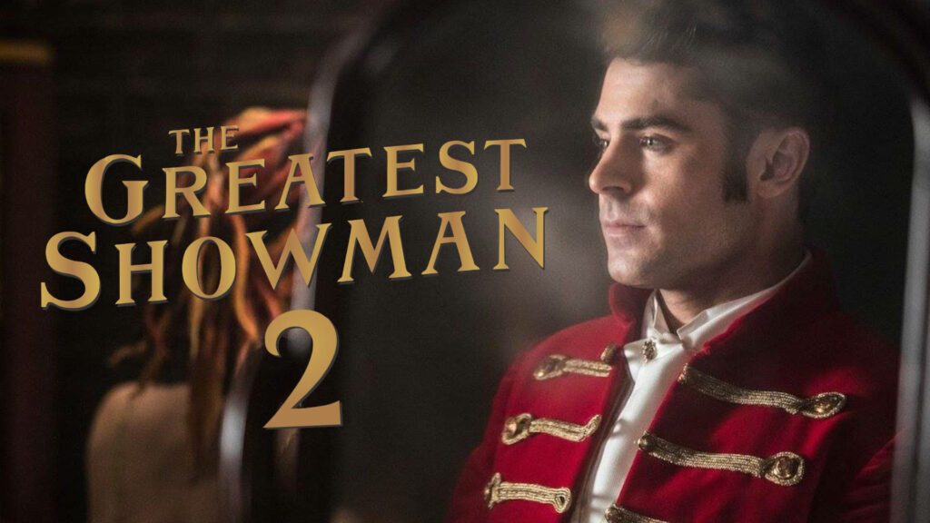 The Greatest Showman 2 wallpaper featuring character in red circus jacket dramatic musical film background