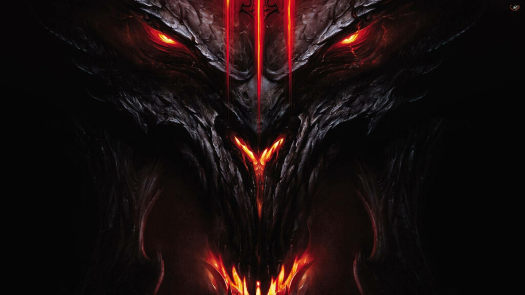 Malevolent Gaze: Unearthly Devil Haunting the Shadows Wallpaper