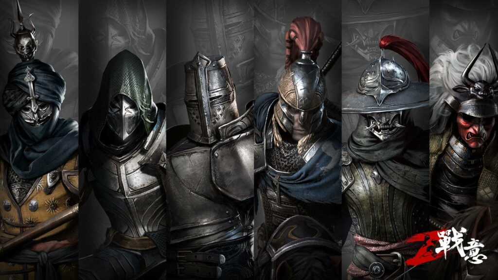 Medieval warriors in diverse armor from For Honor game Wallpaper