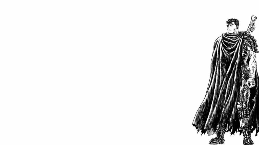 Dark Resolve: Guts, the Unyielding Warrior - Anime-themed HD Wallpaper for PC Desktop
