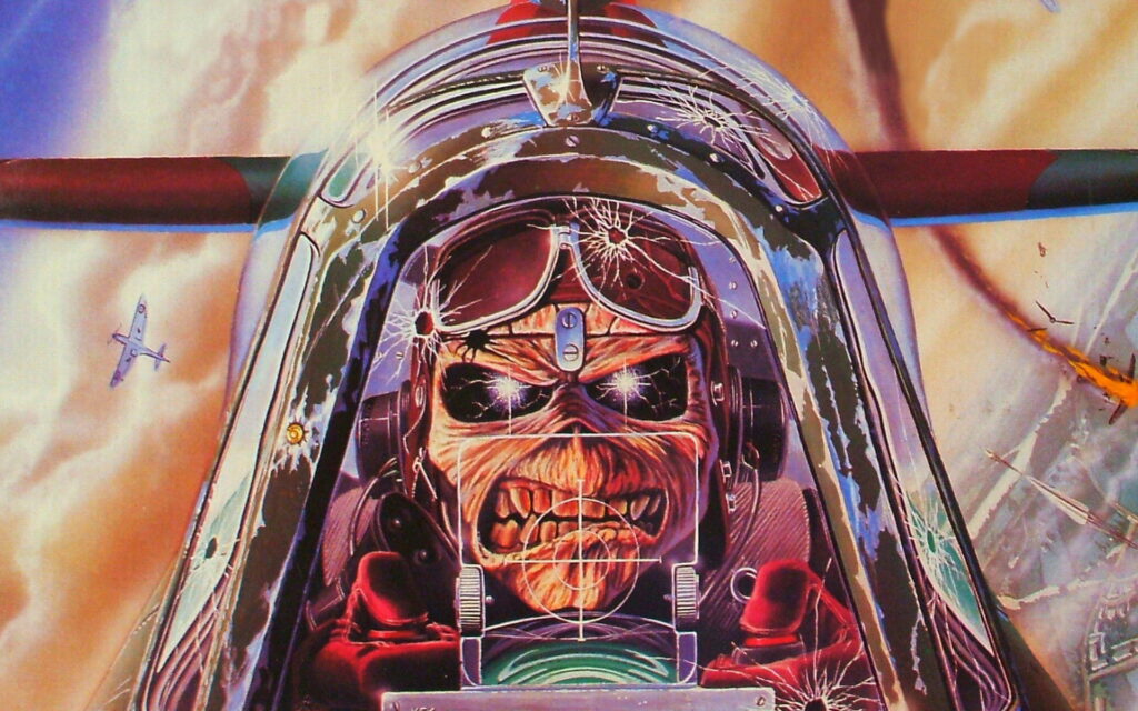 The Iron Maiden Pilot: A Musical Journey in HD Wallpaper