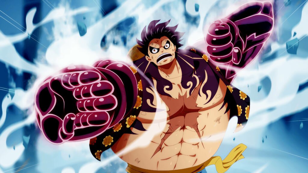 Mysterious Markings: A Vibrant 4k Wallpaper Showcasing Luffy with a Cryptic Scar