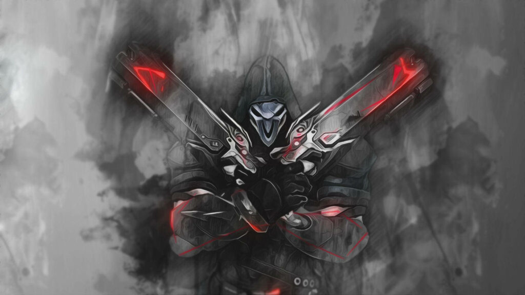 The Shadow's Mastery: Unveiling Overwatch's Stealthy Mercenary, Reaper Wallpaper
