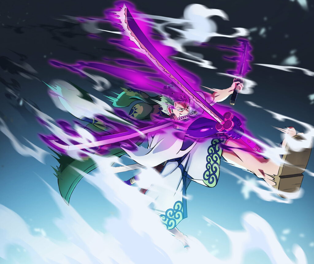 Roronoa Zoro: Unleashing the Sword Mastery in Stunning HD Anime Wallpaper