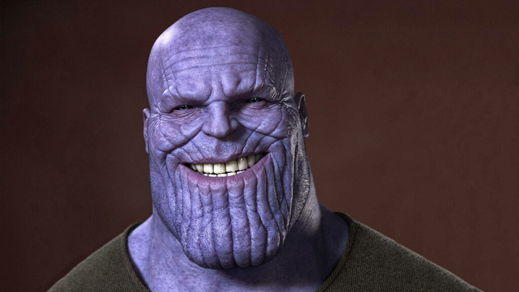 The Unstoppable Thanos: A Menacing Wallpaper of the Mad Titan