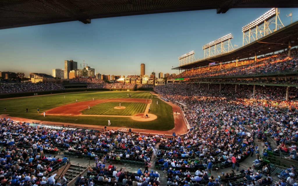 Daytime Delight: Captivating Baseball Field Snapshot Wallpaper